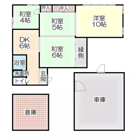 Kagoshima City, Inazako Town (Kami-Ijuin Station), single-story building, 4DK