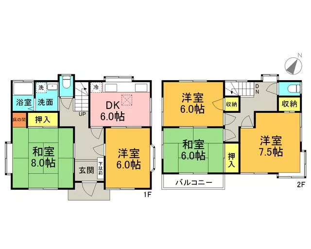 (Hanno station) 2F 5DK

5,800,000 yen