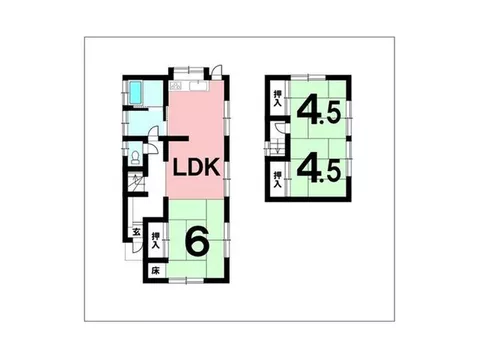 ◆5-minute walk to Nango/Shobutani Entrance bus stop◆Southeast corner lot◆3LDK, interior condition good - Image 2