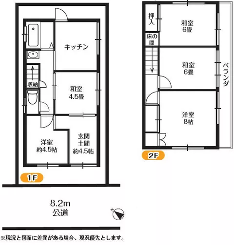 Kawagoe City, Oaza Kasahata (Kasahata Station) 2-story building 5K