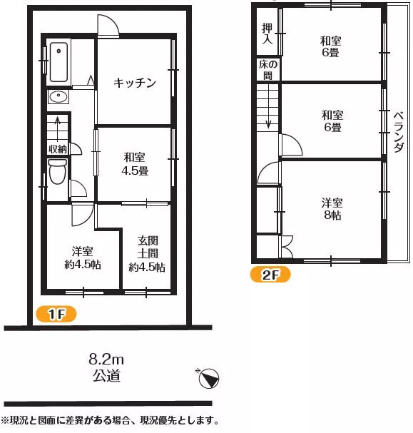 Kawagoe City, Oaza Kasahata (Kasahata Station) 2-story building 5K