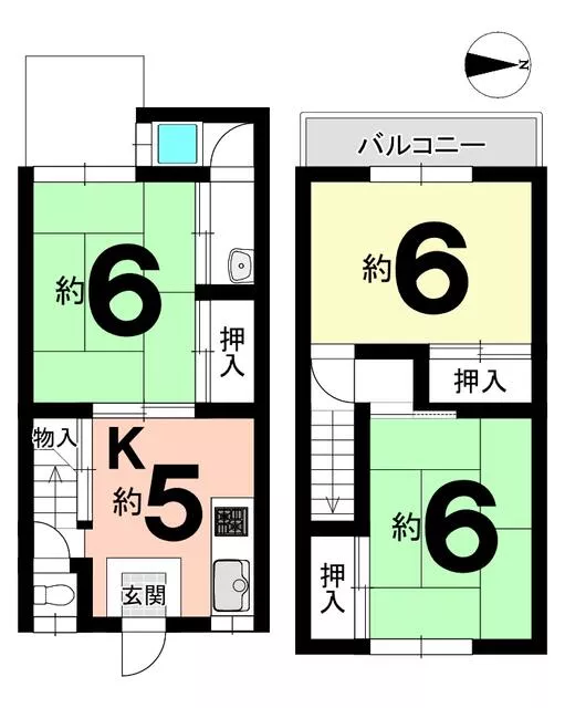 Kyoto City, Nishikyo Ward, Kawashima Higashidaicho (Katsura Station) 2-story building 3K
