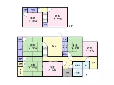 9 minutes on foot to Hanagatami Elementary School, Genki Awatabe Store