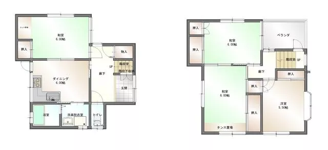 Nantan City, Sonobe Town, Koyama Nishimachi, Ogakuchi (Sonobe Station) 2-story 4DK