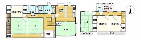 Used single-family home in Minami-Alps City, Southeast Lake (Ichikawa-Daimon Station), 2 stories