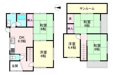 Yamato Takada City, Oaza Yoshii (Bojō Station), 2-story, 5DK