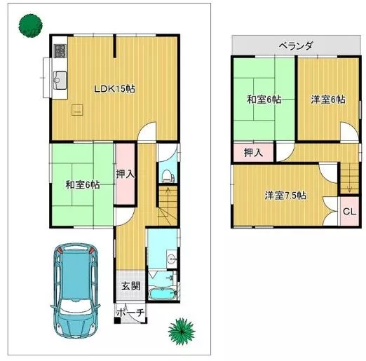 Yamato Takada City, Amada Town (Takada City Station), 2-story, 4LDK
