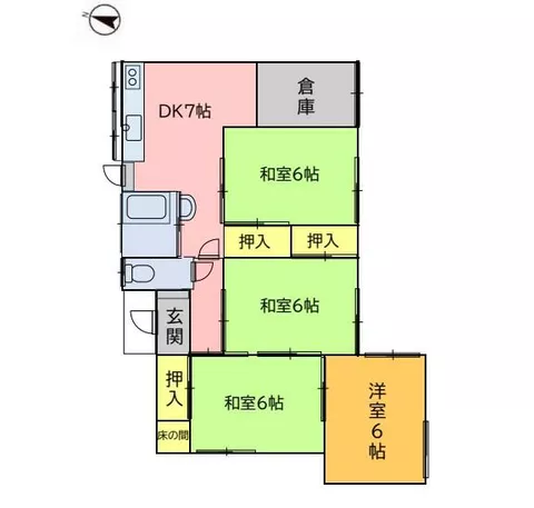 Shimonoseki City, Sakae-cho (Shimonoseki Station) 2-story building 4DK