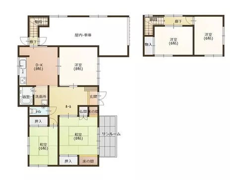 Zentsuji City, Shimoyoshida Town (Kongozuji Station) 2-story 5DK