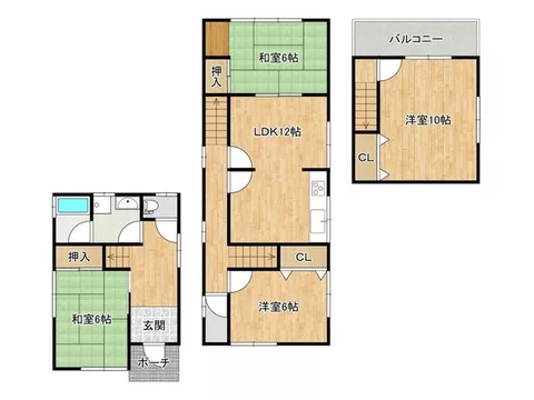Immediate delivery available, flat to the station, quiet residential area, green-rich residential area, 3 stories or more, city gas