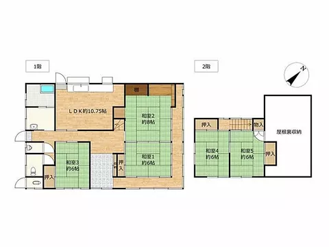 Used single-family home Nita County Okuizumo Town Sahaku House