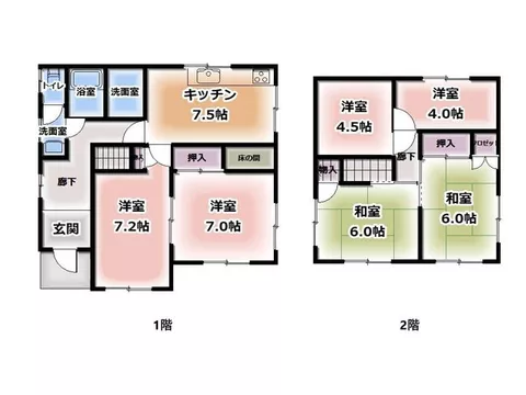 A 5DK house located on a hill in Kamisuwacho, Omura City. View of Omura Bay and suitable for a home garden. - Image 3