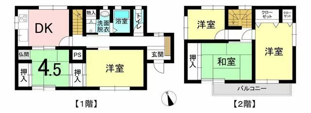 Iwakuni City Tsutsu (Tsutsu Station) Single-story building 5DK
