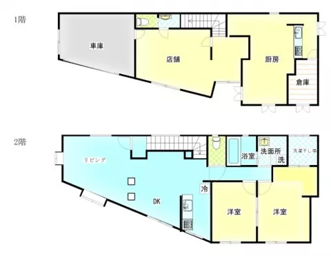Nichinan City, Oaza Hirayama (Aburatsu Station), 2-story building, 2LDK
