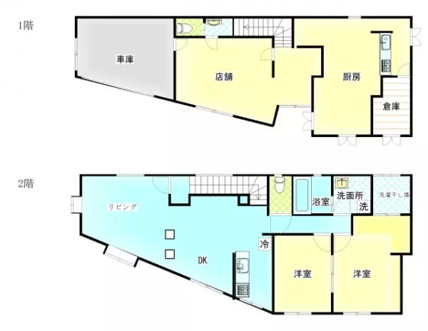 Nichinan City, Oaza Hirayama (Aburatsu Station), 2-story building, 2LDK