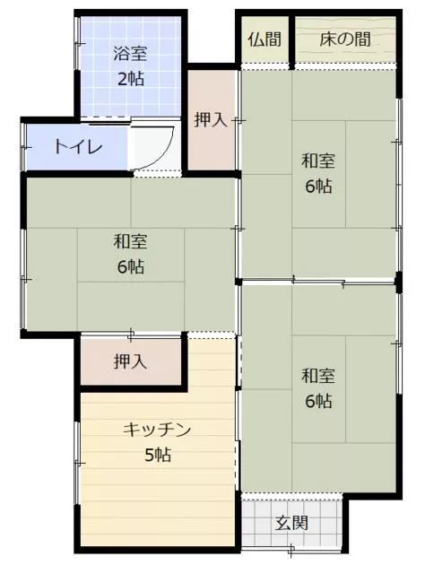 Kanoya City, Naganodacho Single-story 4SDK