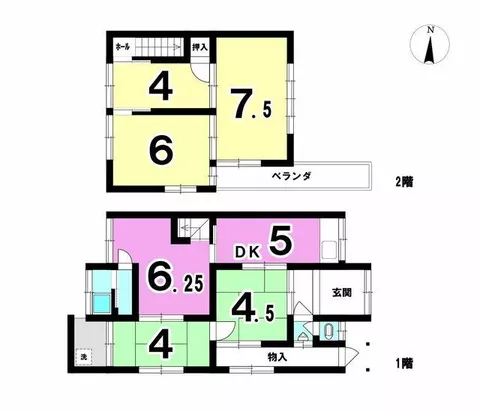 Nagoya City, Moriyama Ward, Seko 1-chome (Kamiida Station) 2-story 6DK