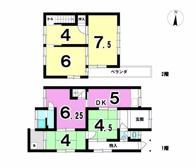 Nagoya City, Moriyama Ward, Seko 1-chome (Kamiida Station) 2-story 6DK