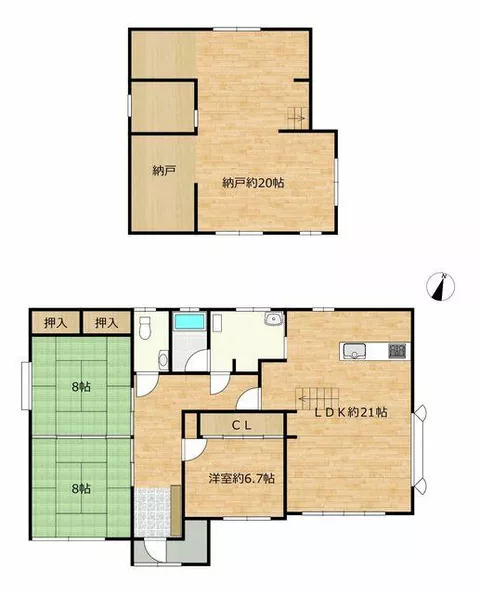 Towada City, Oaza Sanbongi, Honkinzaki (Nanho Towada Station) 2-story 3LDK