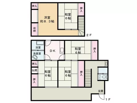 A 5DK with a total floor area of 127.48㎡! 13 minutes on foot to JR Kyudai Main Line "Hita" Station!