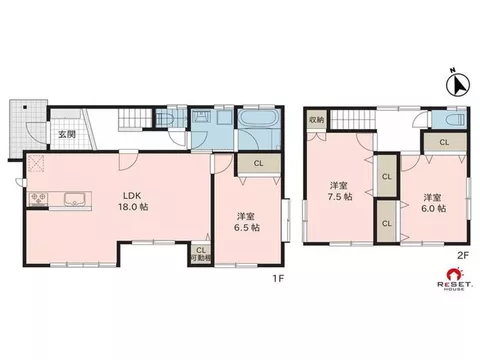 【Reset House】■Niigata Safe Komusubi Housing■Close to commercial facilities & National Route 8