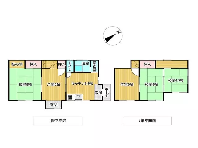 5DK corner lot in a residential area with a land area of approximately 50 tsubo, 6 minutes on foot from the station♪