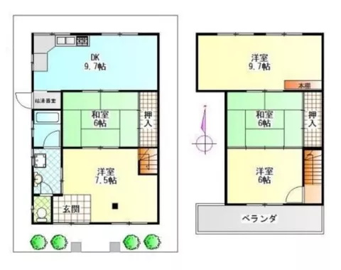 Koizumi-cho, Yamato Koriyama City (Yamato Koizumi Station) 2-story building 5DK