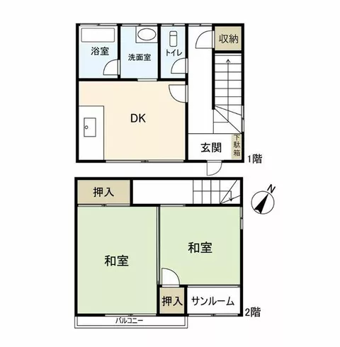 Nishinomiya City, Najio Kinomoto (Nishinomiya Najio Station) 2-story building 2DK - Image 2