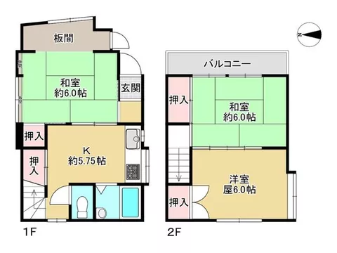 This is a 3K used house with storage in all rooms♪