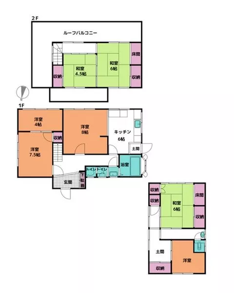 Narutocity, Oasa-cho, Hina, Rokutan-da (Awakawabata Station) 2-story building 6LDK
