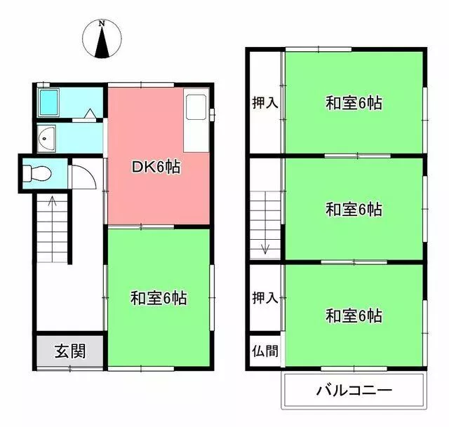 Kashihara City, Kuzumoto Town (Shin-Nokuchi Station) 2-story 4DK