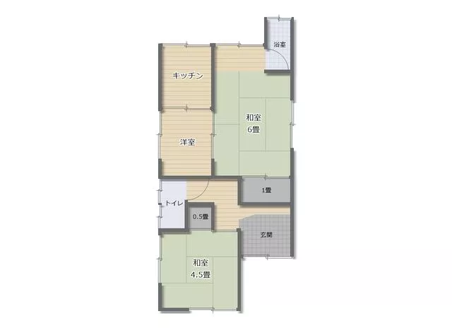 Yamato Takada City, Ikeda District (Chikuyama Station), single-story building, 3K