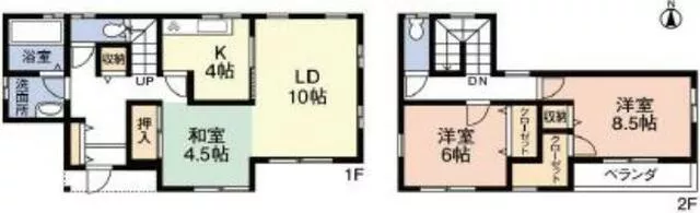 Chiba City, Midori Ward, Ochi Town (Honda Station) 2-story 3LDK