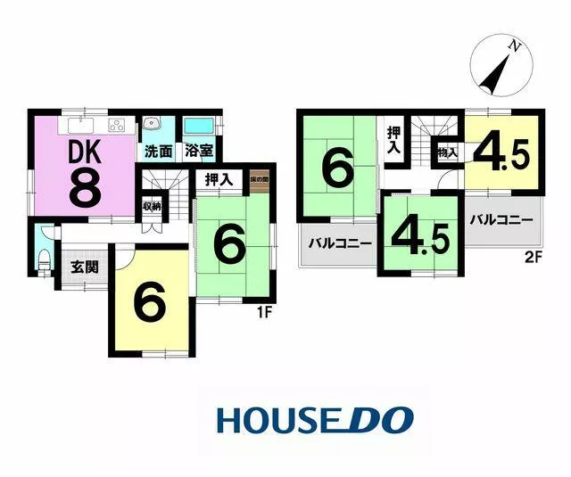 Aisai City Akamecho Umiyou (Rokurin Station) 2-story 5DK