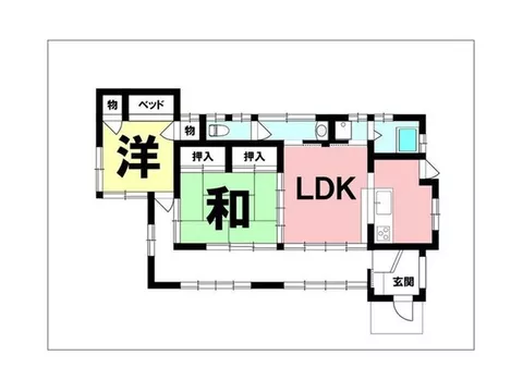 ◆ 2 minutes on foot to Nankoku/Kakegosh bus stop ◆ 2LDK ◆ Single-story building ◆ Good condition indoors - Image 2