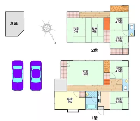 Hanada, Tsuruugi Town, Mima County (Awa-Hanada Station) 2-story building 8LDK