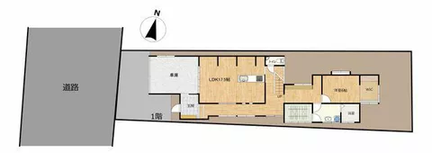 Kashiwazaki City, Nishihoncho 3-chome (Kashiwazaki Station), 2-story, 4LDK