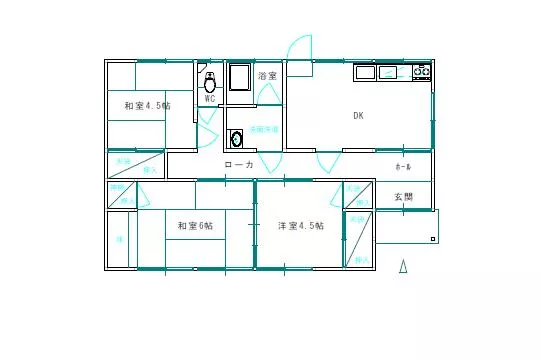 Imabari City, Karakodai Nishi 2-chome (Iyo-Tomita Station) Single-story building 3DK