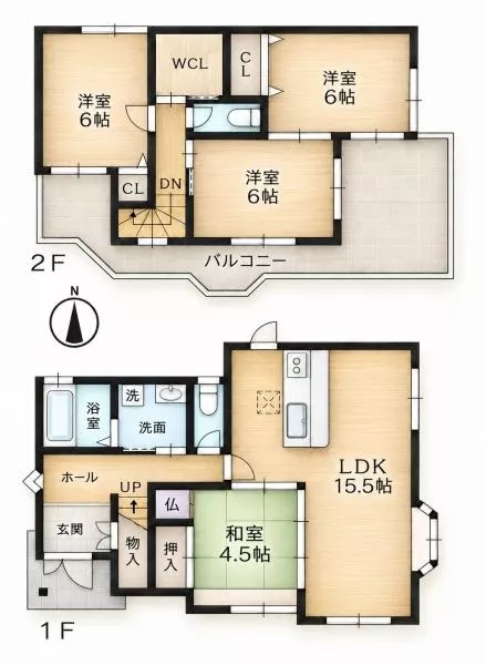 Yamato Koriyama City, Yata Town (Yamato Koizumi Station) 2-story 4SLDK