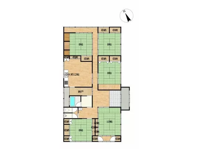 [Open House Held] [Interior and Exterior Renovation Planned] 5DK single-story house. There are 5 Japanese-style rooms. Supermarket