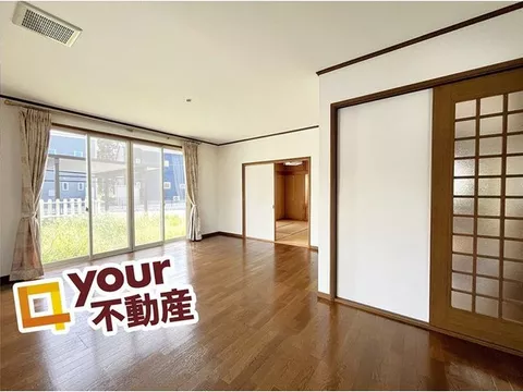 "A garden where you can play without worrying about your surroundings ◎ Family time expands freely in a 4SLDK♪"
