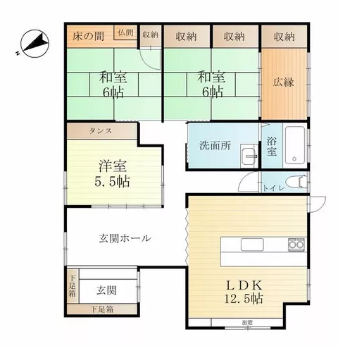 Kitakyushu City, Moji Ward, Kamifujimatsu 2-chome, single-story building, 3LDK