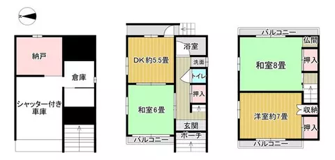 Daito City Nozaki 4-chome (Nozaki Station) 3-story building 3SDK - Image 2