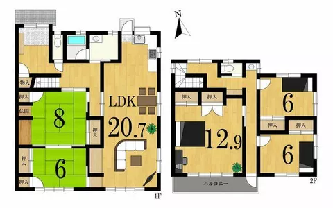 Hamamatsu City, Chuo Ward, Shinshincho (Tenryugawa Station), 2-story, 5LDK - Image 2