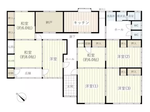 Tsu City, Kagei Town Ueno (Senri Station), single-story, 8DK - Image 2