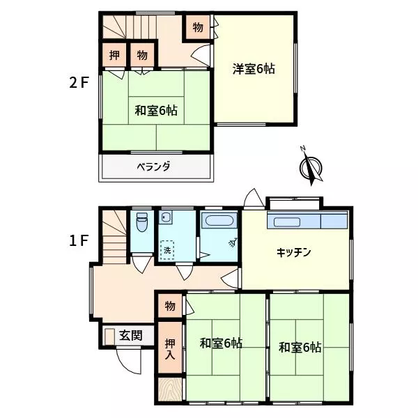 Aioicho 2-chome, Kiryu City (Tennojyuku Station) 2-story 4DK