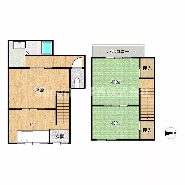 Otsu City Asahigaoka 1-chome (Otsu Station) 2-story 3DK