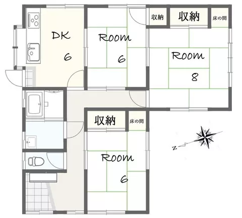 Mihara City, Sunami Heights 3-chome (Sunami Station) Single-story building 3DK - Image 2