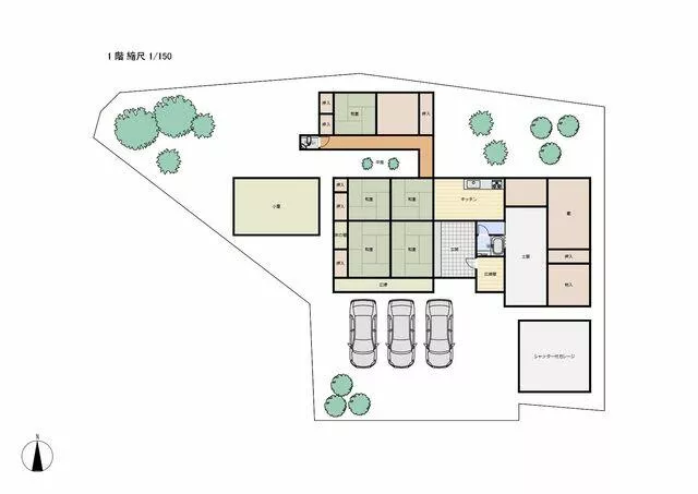 Iga City, Saira (Maruyama Station) Single-story building 6DK