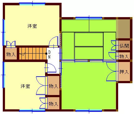 Nagasaki City, Onnanomiyako 4-chome (Michi-no-O Station) 2-story building 7DK
